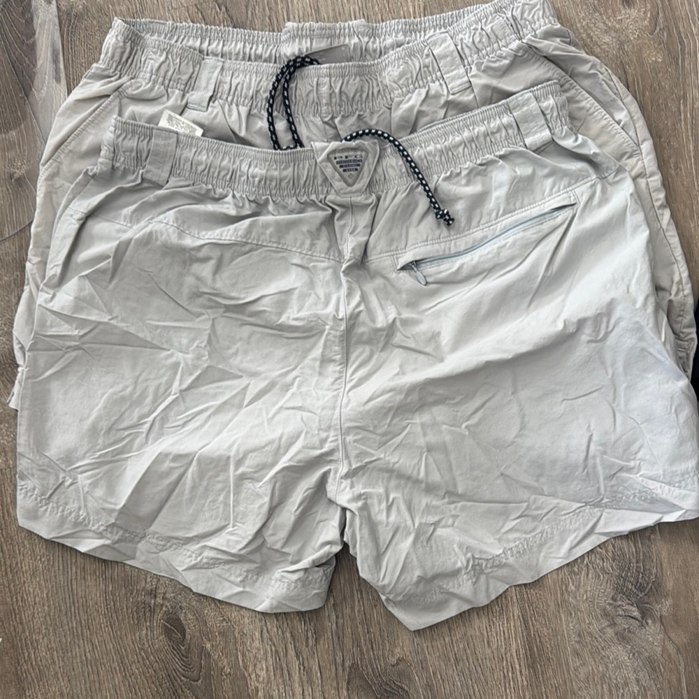Light Gray Drawstring Shorts